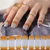 Set Mixed Glitter Powder Gradient Color Sexy Girl Nail Art Polish Sticker DIY pour orteil