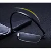 Modne okulary przeciwsłoneczne ramy Feishini Lekka waga 16G Metalowe okulary rama tr90 okulary optyczne mężczyzn Mężczyzna przezroczysty przezroczysty obiektyw