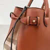 Genuine Leather Shopping Bag Women Handbag Totes Bags Shoulder Crossbody Bag Large Capacity Plain Plaid Purse Fashion Letters Zipper Pocket Wallet Wholesaler