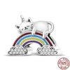 925 Silver Fit Pandora Charm 925 Pulsera Desny Mini Charms charms set Colgante DIY Fine Beads Jewelry