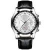 ForSining Style Watch Mens rostfritt stål Design Black Moon Fas Dial Men's Automatic Mechanical Watch Top Brand Luxuryl1