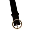 أحزمة العلامة التجارية Retro Trend Women's Alloy Gromsets تصميم دائرة الدعامة مستديرة حزام الخصر الإناث لسلطالي