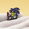 Party Hedgehog Cute Badge Enamel Pin Brooch Anime Lapel Pin for Backpack Women Fashion Partys Small Gift