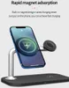 3 in 1 Wireless Charger Portable Desk Magnetic Mag safe Smartphone 15W Qi Fast Charging Station for iPhone 13 12 pro iwatch