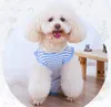 Dog Clothes Summer Stripe Belly Protector Small Dog Apparel Costumes Teddy Corgi Cat Vest After Surgery Wear Pajama Suits