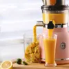 Juicers Slow Masticating Juicer 100mm Wide Mouth BPA-Free Juicer Cold Press Juice Quiet Motor Electric Fruit Vegetable Machine