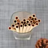 Pailles à boire en bambou naturel 100%, paille de bambou écologique et durable, paille de boissons réutilisable pour la cuisine de fête 20cm B0529A34