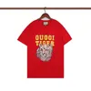 Nowa koszulka projektant mody Animal Tiger Tiger T Shirty Mens Kobiet Casual Streetwear T-shirty High Street Crew Neck Bawełna