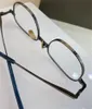 Novo design de moda masculino óculos ópticos VERS TWO K armação redonda dourada vintage estilo simples óculos transparentes lentes transparentes de alta qualidade óculos retrô delicados