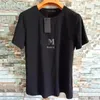 2022 T Shirt Summer Mens Luxuries Designers Black White 100 ٪ Tshirt tshirt tees tees مع رسائل طباعة الأكمام القصيرة من أعلى البيع بالهيب هوب ملابس polos