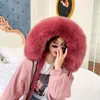 Women's Fur & Faux Women Winter Natural Rex Parka Casual Hooded Collar Detachable Woman Clothes 2022 Coats