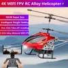 50CM 4K HD Camera WIFI FPV Smart RC Helicopter 2.4G 3.5CH Alloy Height Setting Remote Control Aircraft Adult Boy Toy 220321