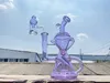 Hookahs, purple,recycle,glass oil rig catcher with filter and percolator the latest design of 14mm glass