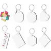 Blank Keychain Party Favor Designer Thermal Transfer Sublimation Personlighet Nyckel Kedjans prydnad Trä nyckelringar sxa11