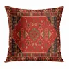 Pillow Case Red Moroccan ethnic style short plush pillowcase sofa cushion cover home decoration can be customized for you 40x40 50x50 60x60 220714