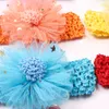 15976 Zomer baby Baby Lace Flower Hoofdband Kinderen zachte elastische haarbandkinderen Bandanas Hoofdtands Haarbanden Princess Hair Accessoire