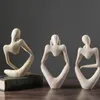 Vilead Nordic Abstract Thinker Standbeeld Hars Figurine Office Home Decoratie Desktop Decor Handmade Crafts Sculptuur Modern Art 220512
