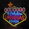 24 20 inch Welkom bij Las Vegas Nevada Lamp Diy Glass Neon Sign Flex Rope Neon Licht Indoor Outdoor Decoratie RGB Voltage 110V247760264