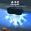 ポータブルRGBランプアウトドアソーラーライトIP65防水LEDステップライト装飾階段の夜光