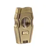 Cigar Cutter Ciseaux Métal Perforé Cubain Cigare Outil Accessoires Coffret Cadeau Fumer