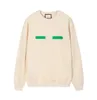 G 22SS GUXCI Bestquality Gussie Guuui Mens Femmes Sweettes à capuche Pandes à capuche Luxury Men de luxe Womens Green Lettre imprimé Sweat Man Paris Street Sweve à manches longues