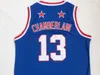 Moive Harlem Globetrotters Wilt Chamberlain Jerseys 13 Men Basketball Team Color Blue Tous les sports Sports Breathable University Pure Coton Excellente qualité