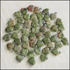 ペンダントネックレスペンダントジュエリーUNAKITE STONE NATURAL HEART BEADS CHARMS CHARMS NECKLACE 20mm WO卸売