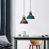 Pendellampor nordiskt modernt aluminium trä e27 ljus matbord sängen bar kök rum dekoration belysning belysning