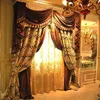 Rideau rideaux fenêtre rideaux doré noël occultant Perde luxe velours maison cuisine porte pour salon rideau