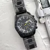 Hoogwaardige mannen Luxury Watch Six Stitches Alle wijzerplaten werken Automatisch Quartz Watches European Top Brand Chronograph Clock Steel Strap Montre de Luxe