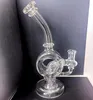 ash catchers Hookahs Smoking Accessories Round Hole Thick Glass Bong oil drill Blister Bong full height 8.6 inches