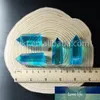 WTG126 Aqua aura kwarc krystaliczna różdżka aqua aura różdżka kryształowy punkt leczniczy niebieski kwarc228n7740959