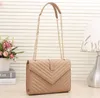 2022 luxury handbag shoulder bag brand LOULOU Y-shaped designer seam leather ladies metal Chain high quality clamshell messenger gift box wholesale with box