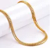 18K Gold Plated Chains Hip Hop 6mm thick flat snake chain fashion trend men's Necklace 20inch