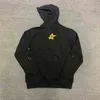 Tasarımcı Puff Baskı SP5der Young Thug 555555 Melek Hoodie Erkek Kadın Yüksek Kaliteli Ağır Kumaş Örümcek Web Sweatshirt Kazak Motion Mevcut 658ess