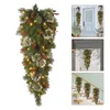 Decoratieve bloemen kransen Kerst Led krans slingers Decoratie Draadloze Prelit Trap Lights Up Navidad Xmas Decor Adornos de U0304