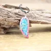 Hangende kettingen kleurrijke natuurlijke edelstenen emperiële Jaspers vleugel tweekleurig zee sediment stenen ketting edelsteen vrouwen sieraden qc3199pendant