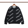 Camisolas de malha Masculina Streetwear Oversized Malha Jumper Letter Print Algodão Mens Harajuku Knit Pullover Sweater