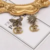 Tournesol Plaqué Or 18 Carats Marque De Luxe Designers Lettres Boucles D'oreilles Classique Géométrique Femmes 925 Argent Cristal Strass Boucle D'oreille De Mariage Bijoux 2024