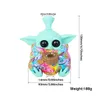 Wholesale Baby Silicone Hand Pipe Cartoon 4.7inch Random Colorful With Glass Bowl Unbreakable Silicone Bong Smoking Tobacco Dabber Water Bubbler Pipes Dab Rigs