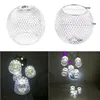 Obiekty dekoracyjne figurki żelaza chromowana lampa cień żyrandol Nordic sufit Light Light Cage Wiselants Decor do łazienki Kit restauracji