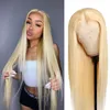 26 Inches 613 Blonde Synthetic Lace Front Wig Simulation Human Hair Wigs 13x4 for Women HQ504