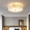 Lumière de luxe postmoderne plafonnier simple atmosphère créative chambre principale salon rond maison lampes de style nordique chaud WL