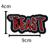 The Beast Broderie Patchs Notions de couture pour la veste de moto de motard à motif de moto Fer à repasser sur patch