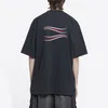 Polittical Camppaign Embroidery半袖ティーファッションDIYブラックホールTシャツMAN女性サマーカジュアルFZTX282