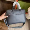 Projektanci torby mężczyźni teczka torby laptopa pakiet biznesowy stały kolor skórzany torebka o wysokiej pojemności torebki ramię wszechstronne