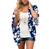 Chemises de chemisiers pour femmes Cardigan Cardigan de la mode féminine Fashion femme Chemise 2022 Puffle Sleeve Floral Tops imprimées de manteaux