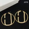 Women Designer Hoop Diamonds örhängen Fashion Gold Hoops Earring Womens Luxury Big Circle örhängen smycken unisex örhängen 2207161D