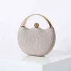 NXY Women's Wedding Clutch Evening Bag Small Female Handbag Luxury Bridal Purse Chain Party Shoulder ZD1558 0425