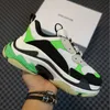 Triple S Casual Buty Designer Platforme Sneakers Men Kobiety 17fw Paris Chaussures Vintage Dad Shoe White Black Creams Yellow Red Mens Trendy